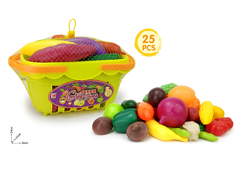 Fruits And Vegetables Basket Set 25pcs