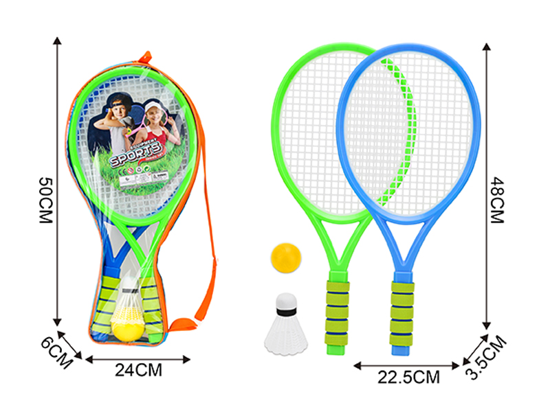EVA Handle Racket Set+PU Ball