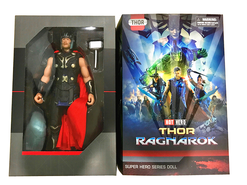 Super Hero Series Doll -Thor With Cloak,Hammer