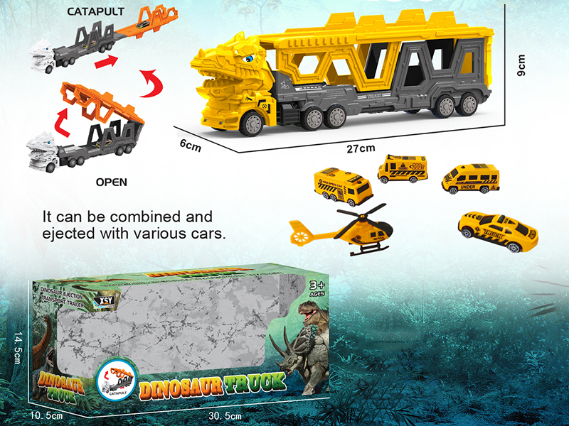 Friction Folding Ejection Dinosaur Truck