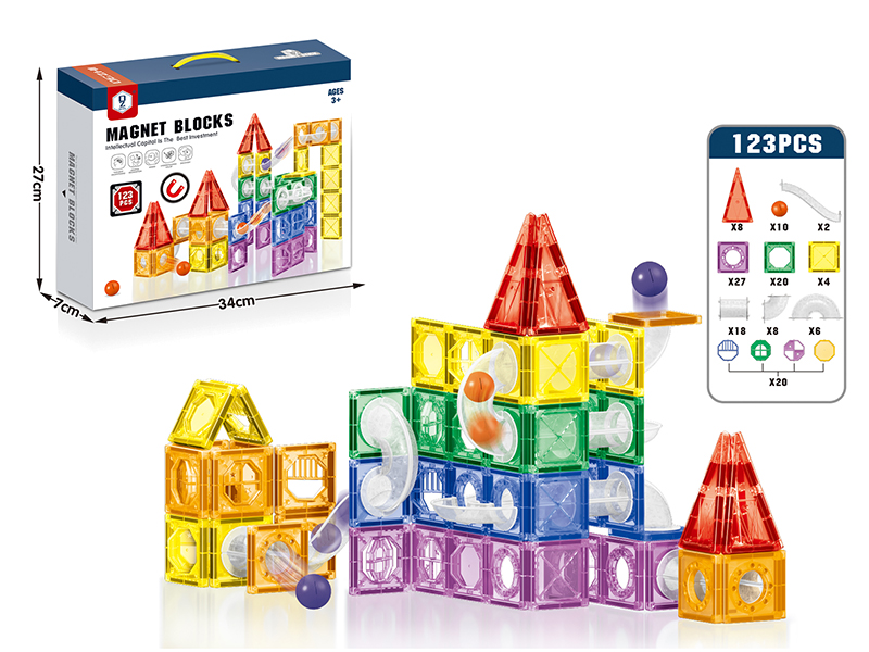 Magnetic Track Building Blocks