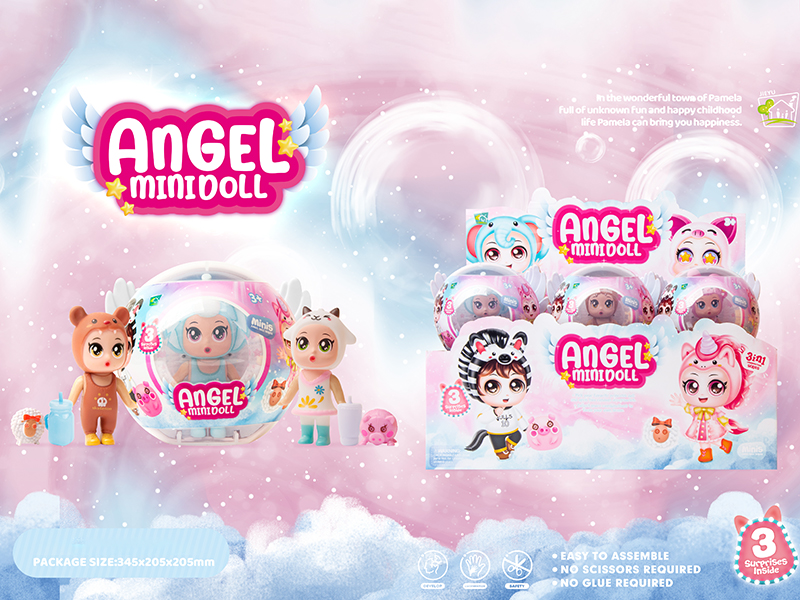 Angel Mini Vinyl Doll(6) 12pcs