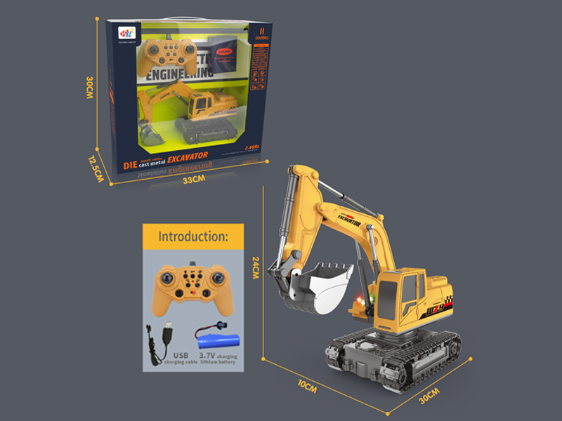 2.4G 11Ch R/C Alloy Engineering Excavator