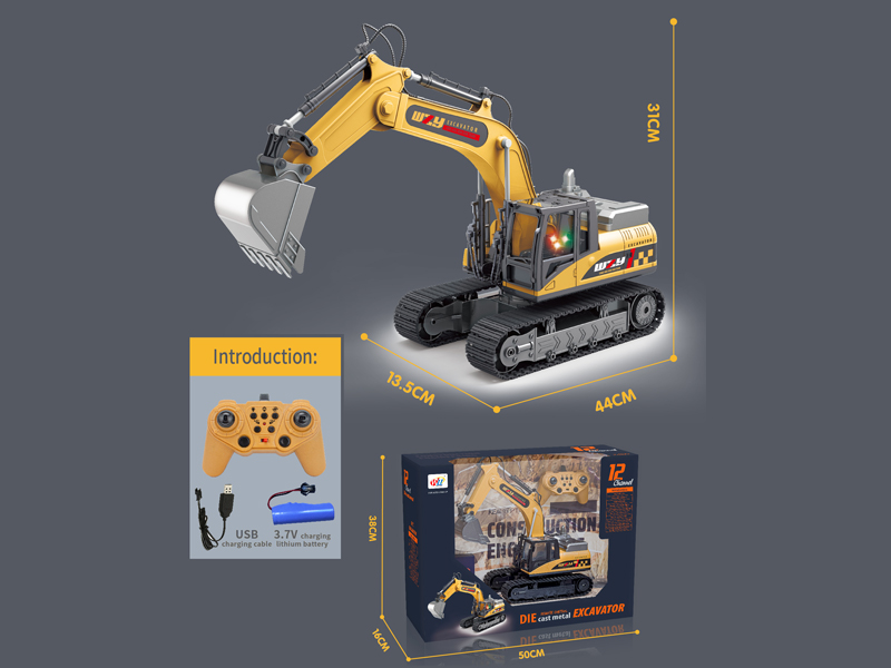2.4G 12Ch R/C Alloy Excavator