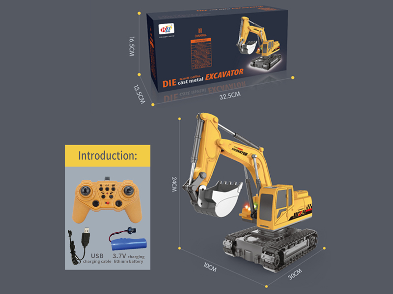 2.4G 11Ch R/C Alloy Engineering Excavator