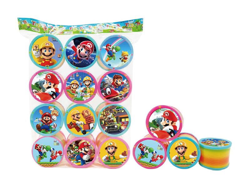 Mario Lid Rainbow Ring 12Pcs