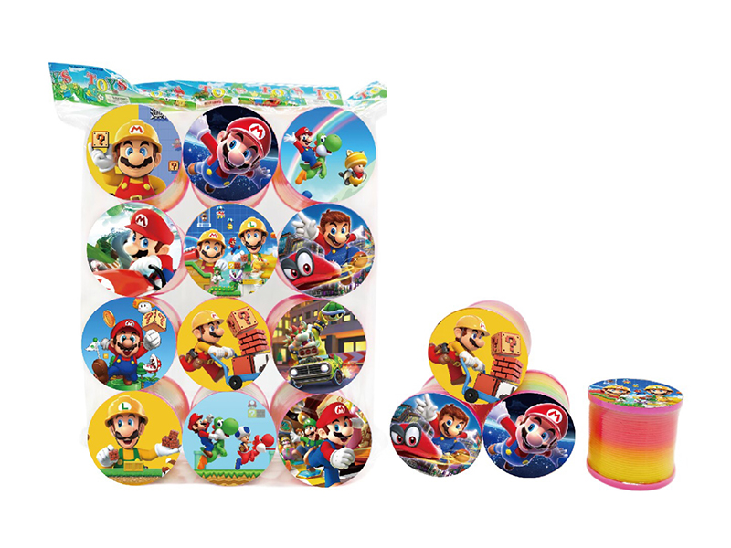 Mario Lid Rainbow Ring 12Pcs