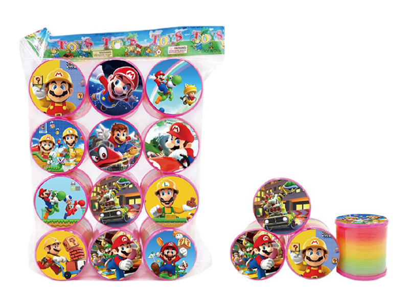 Mario Lid Rainbow Ring 12Pcs