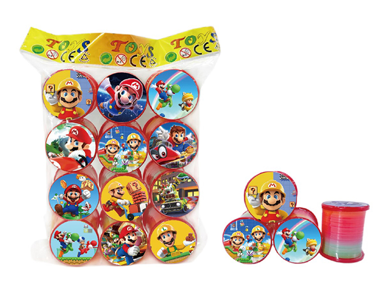 Mario Lid Rainbow Ring 12Pcs