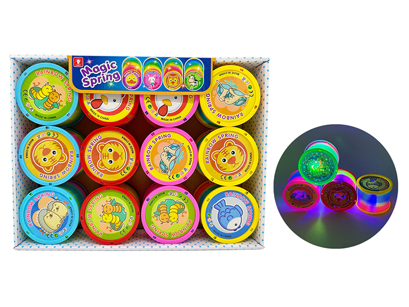 Cartoon Animal Rainbow Circle With Light 12Pcs