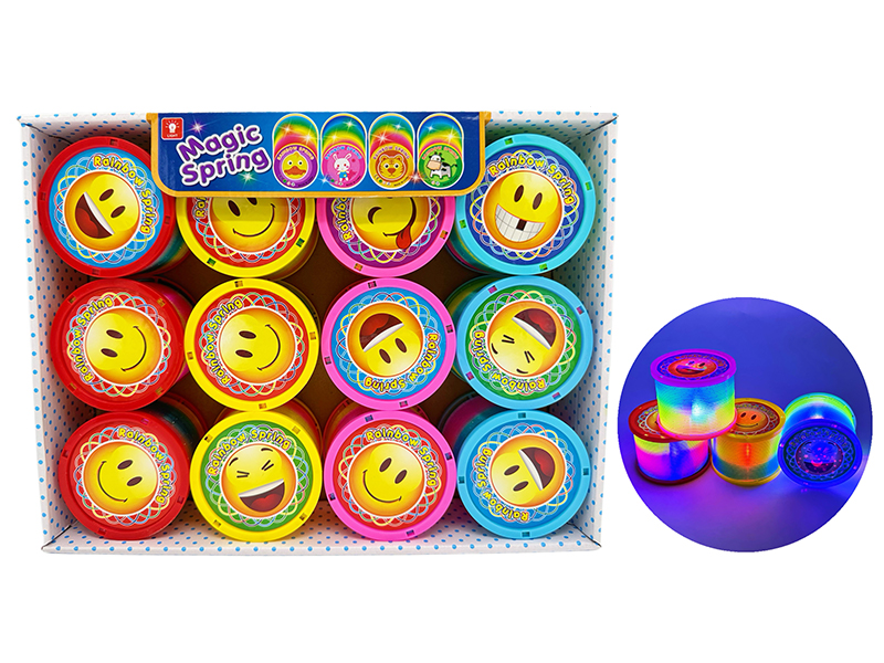 Smiling Face Rainbow Circle With Lighting 12Pcs