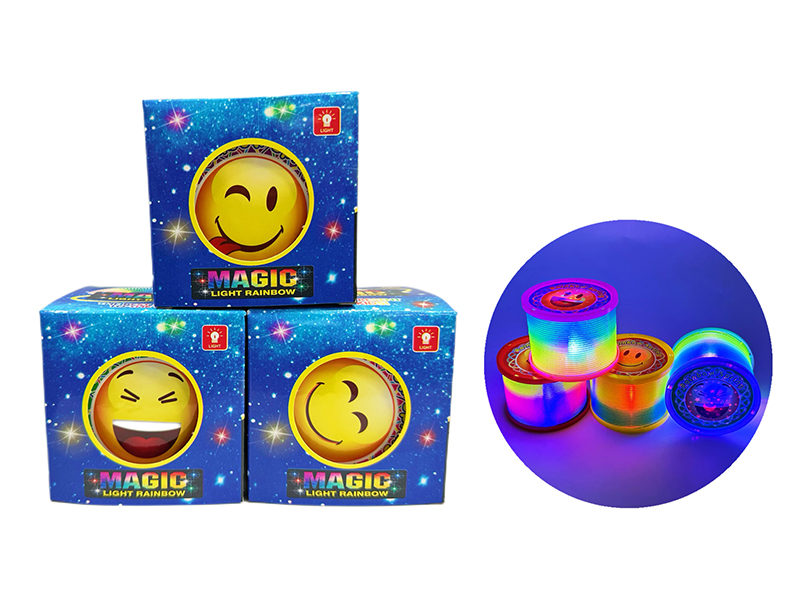 Smiling Face Rainbow Circle With Lighting 12Pcs