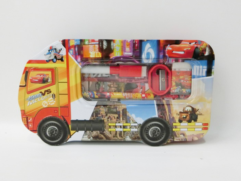 Cars Iron Box Stationery Set