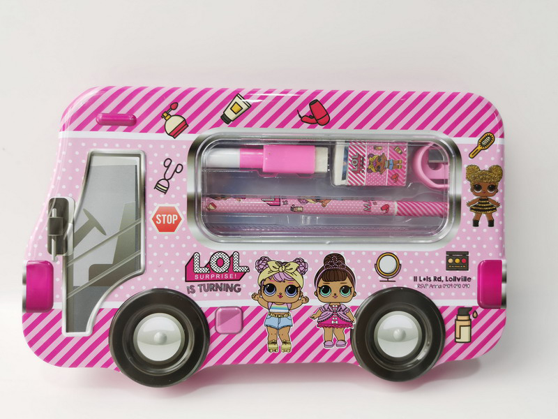Surprise Doll Iron Box Stationery Set