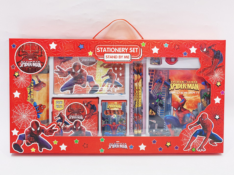 Building Blocks + Jigsaw Puzzle Stationery Set - Spider-Man
