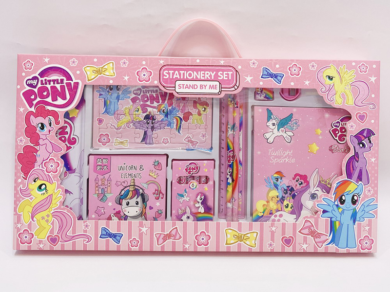 Building Blocks + Jigsaw Puzzle Stationery Set - My Little Pony