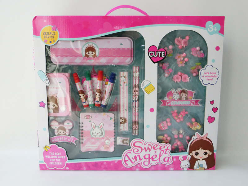 Stationery Set + 14 Pairs Ear Stud