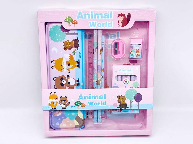 Animals World Stationery Set