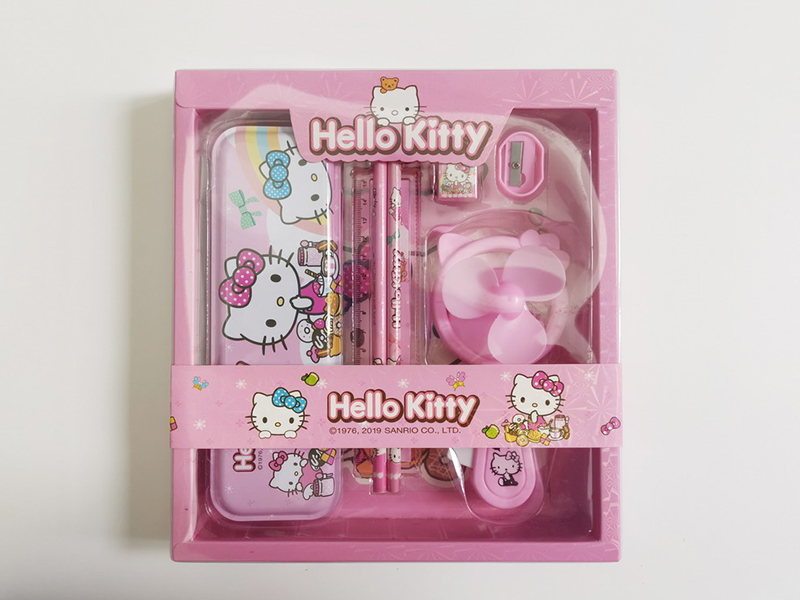 Hello Kitty Stationery Set(With Handheld Fan)