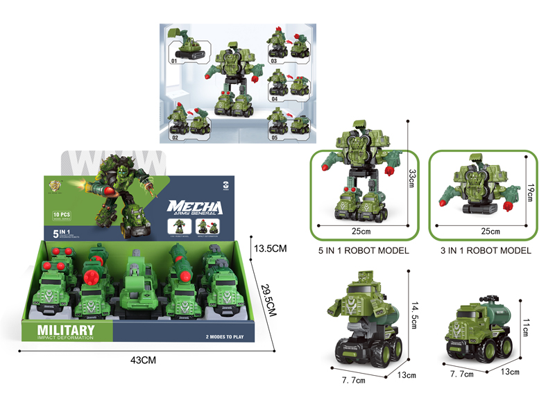 Transformers Army General Toy 10PCS