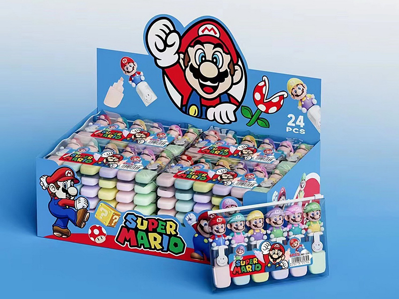Super Mario Fluorescent Pen 6PCS/PVC Bag (24 Bags)