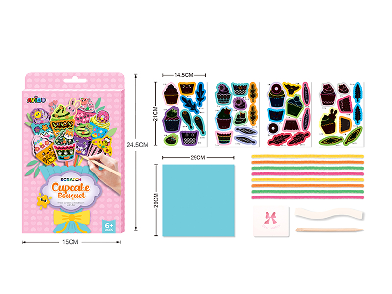 Diy Cake Bouquet Scraping Painting