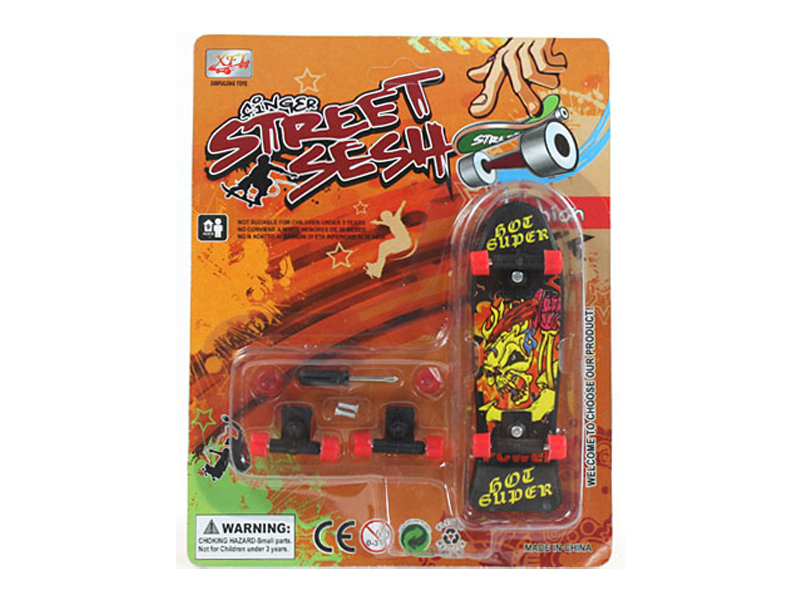 Skull Finger Skateboard