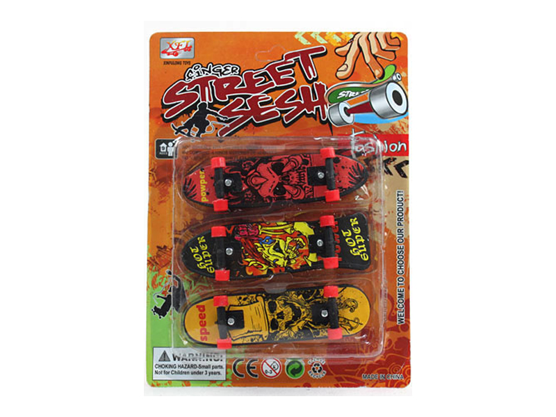 3PCS Skull Finger Skateboard