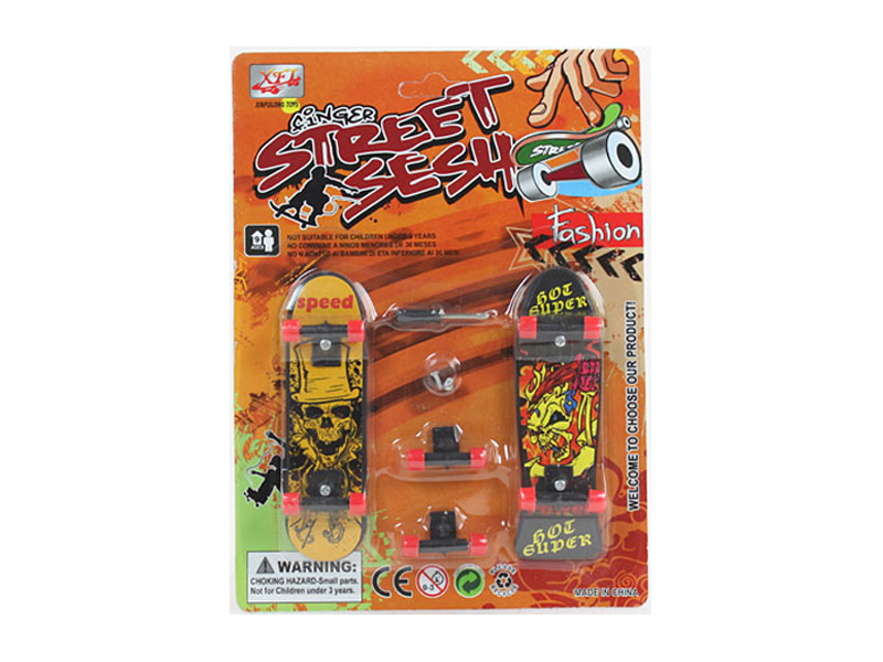 2PCS Skull Finger Skateboard