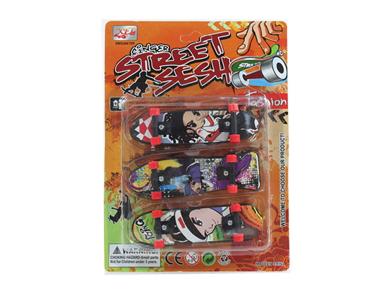 3PCS Cartoon Finger Skateboard