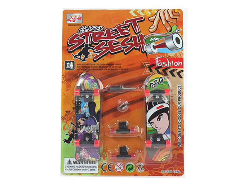 2PCS Cartoon Finger Skateboard