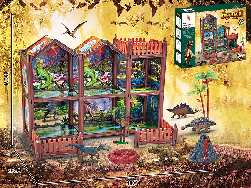 DIY Dinosaur Villa 121PCS