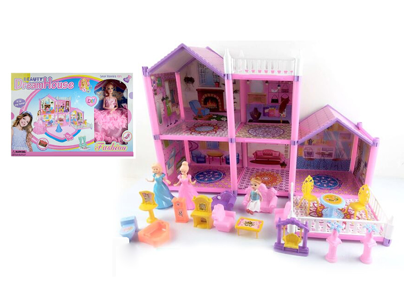 DIY Assembly Villa With Doll