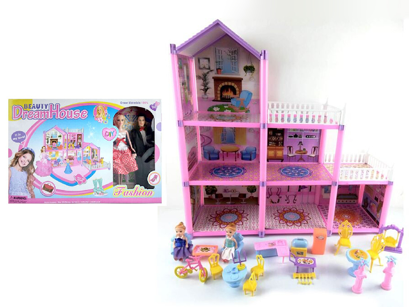 DIY Assembly Villa With Doll