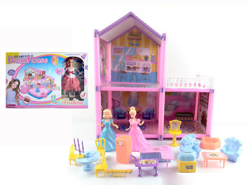 DIY Assembly Villa With Doll