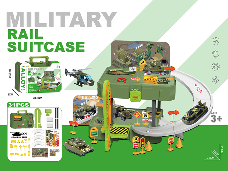 Alloy Military Parking Lot Handbag 31PCS