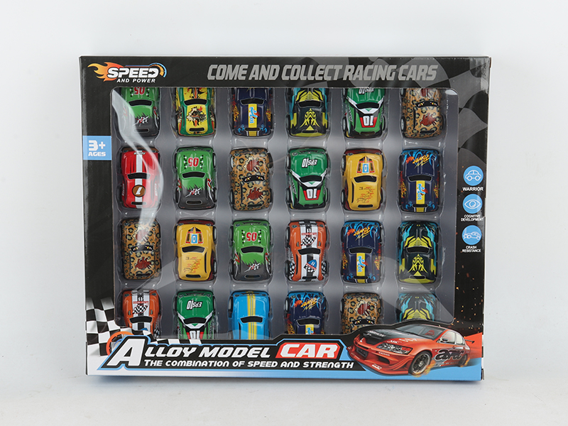 Pull Back 5.5cm Iron Off-Road Vehicle 24pcs