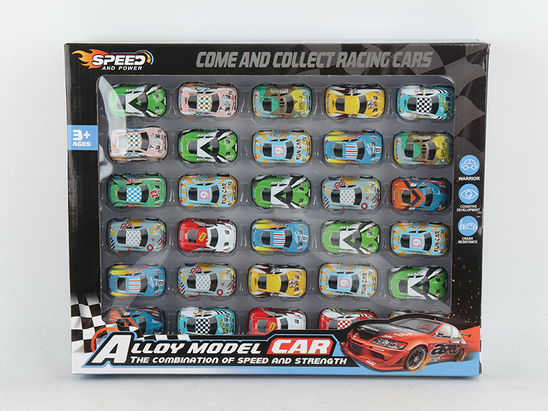 Pull Back 4.8cm Iron Racing Car  30pcs
