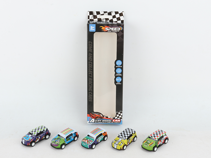 Pull Back 6.8cm Iron Off-Road Vehicle 5pcs