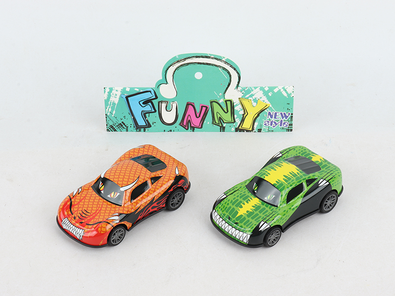 Pull Back Iron Car 2pcs