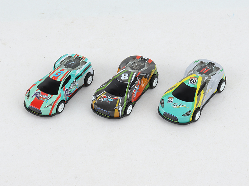 Pull Back 8.6cm Iron Racing Car  3pcs
