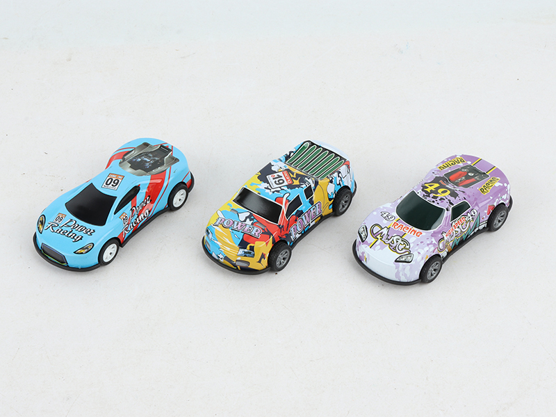 Pull Back 8.6cm Iron Car  3pcs