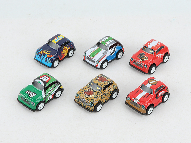 Pull Back 5.5cm Iron Off-Road Vehicle 6pcs