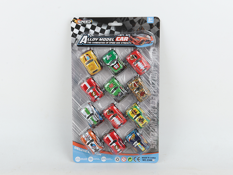 Pull Back 5.5cm Iron Off-Road Vehicle 12pcs