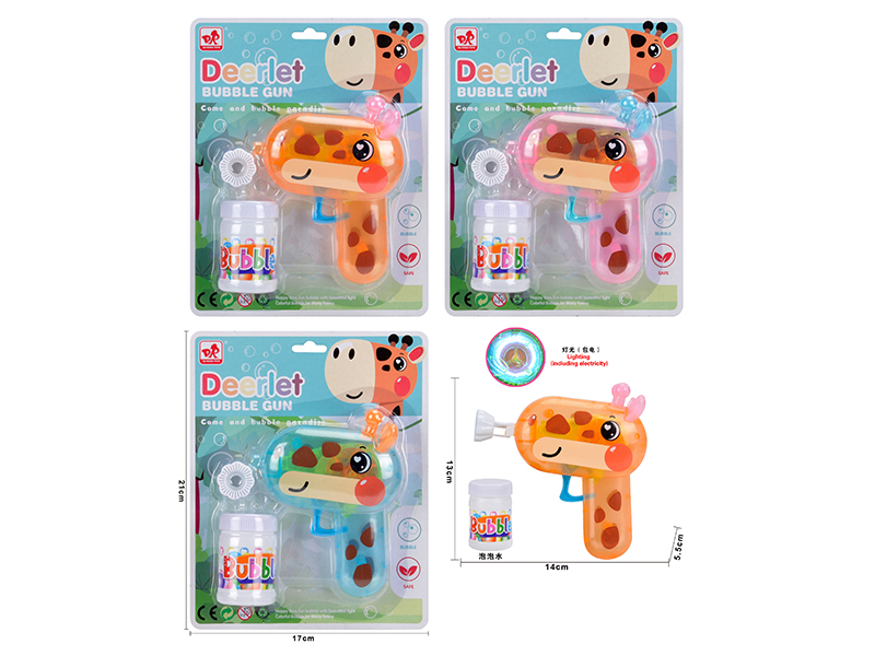 Deerlet Transparent Bubble Gun With Light