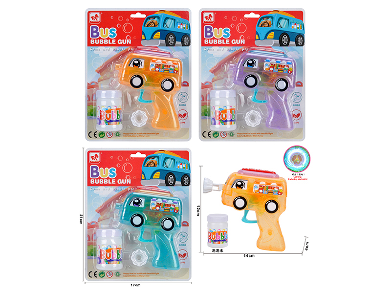 Burger Truck Transparent Bubble Gun With Light