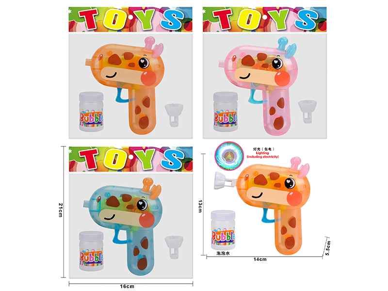 Deerlet Transparent Bubble Gun With Light