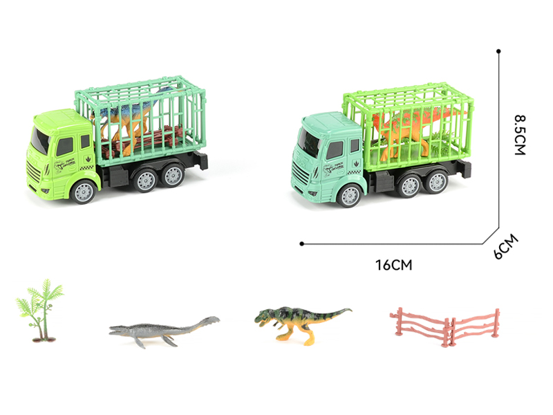 Friction Animal Car+Fence+Tree