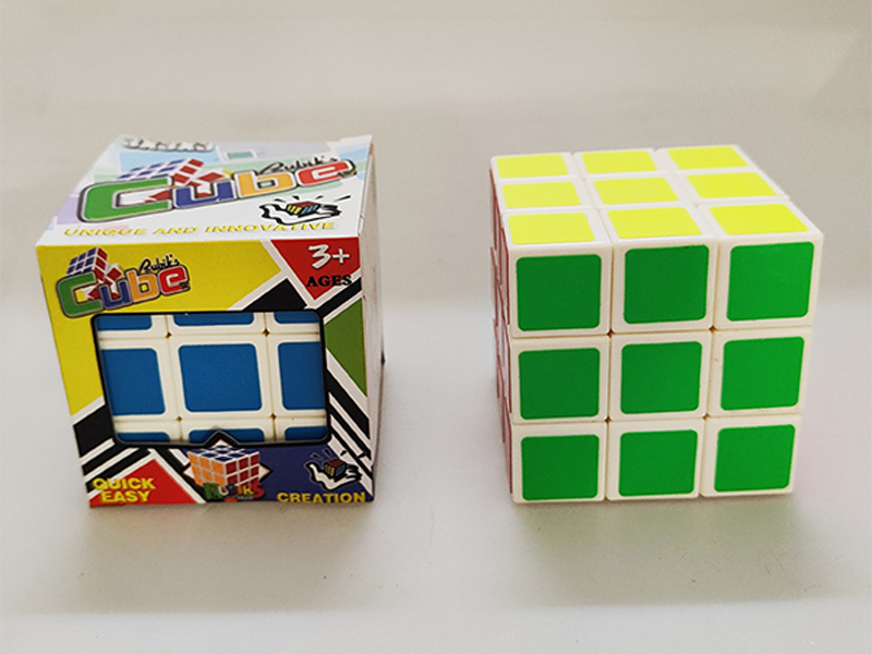6.8Cm Third-Order White Background Rubik'S Cube