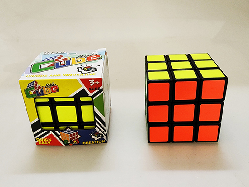 6.8Cm Third-Order Black Background Rubik'S Cube